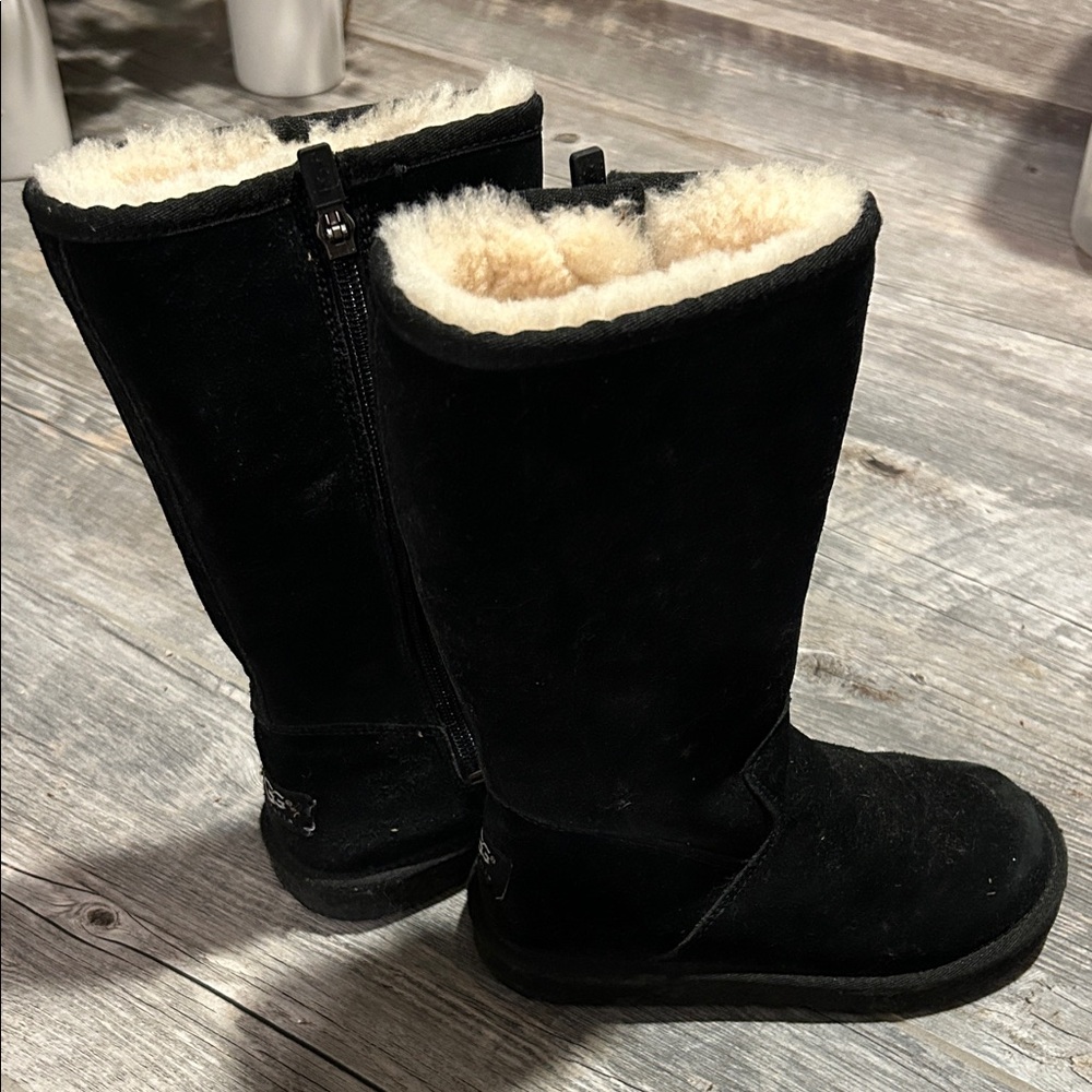 UGG Big Kids Tall Black Boots